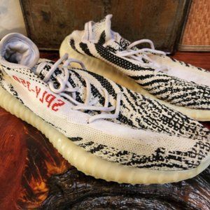 Adidas Yezzy Boost SPLY-350 Sz 11 1/2 Zebra